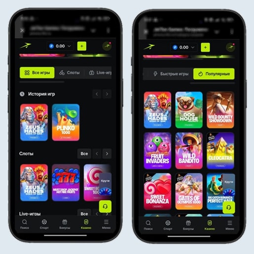 Каталог развлечений в JetTon Games Casino